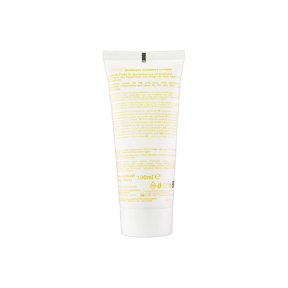 Large View PRORINO Unisex Sensitive Anal Comfort Cream 100ml