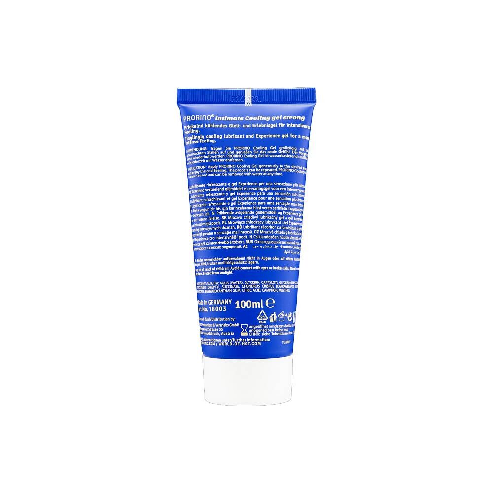 Large View PRORINO Cooling Gel Strong 100ml