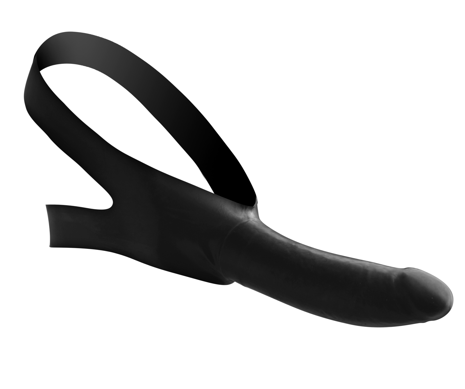 5.5" Penis Style Strap On Mouth Gag 