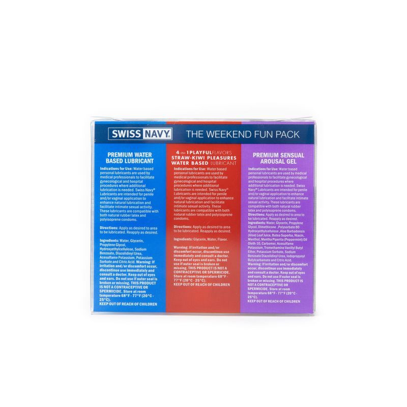 Large View Swiss Navy Weekend Fun Pack