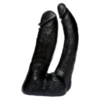 6" CODE BLACK Double Penetrator - The Naturals
