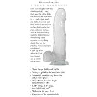 8" Crystal  Cock + Balls