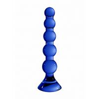 7" Stretch Glass Anal Beads