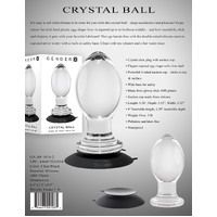 Crystal Ball Glass Butt Plug