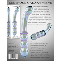 Galaxy Glass Wand Double Dildo