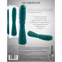 8" Scorpion Ribbed Vibrator