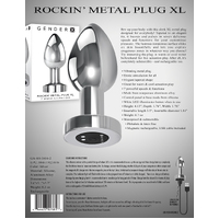 4" Vibrating Metal Butt Plug