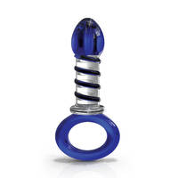 3.9" Twisted Glass Butt Plug