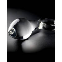 5.5" Curved Glass Butt Plug