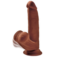 8" 3D Cock + Swinging Balls