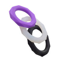Silicone Designer Cock Rings x3