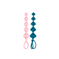 8" Anal Love Beads Twin Pack