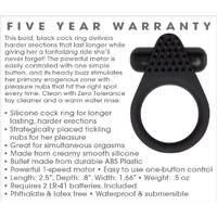 Black Knight Vibrating Cock Ring