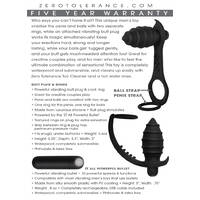 6" Vibrating Cock Ring + Butt Plug