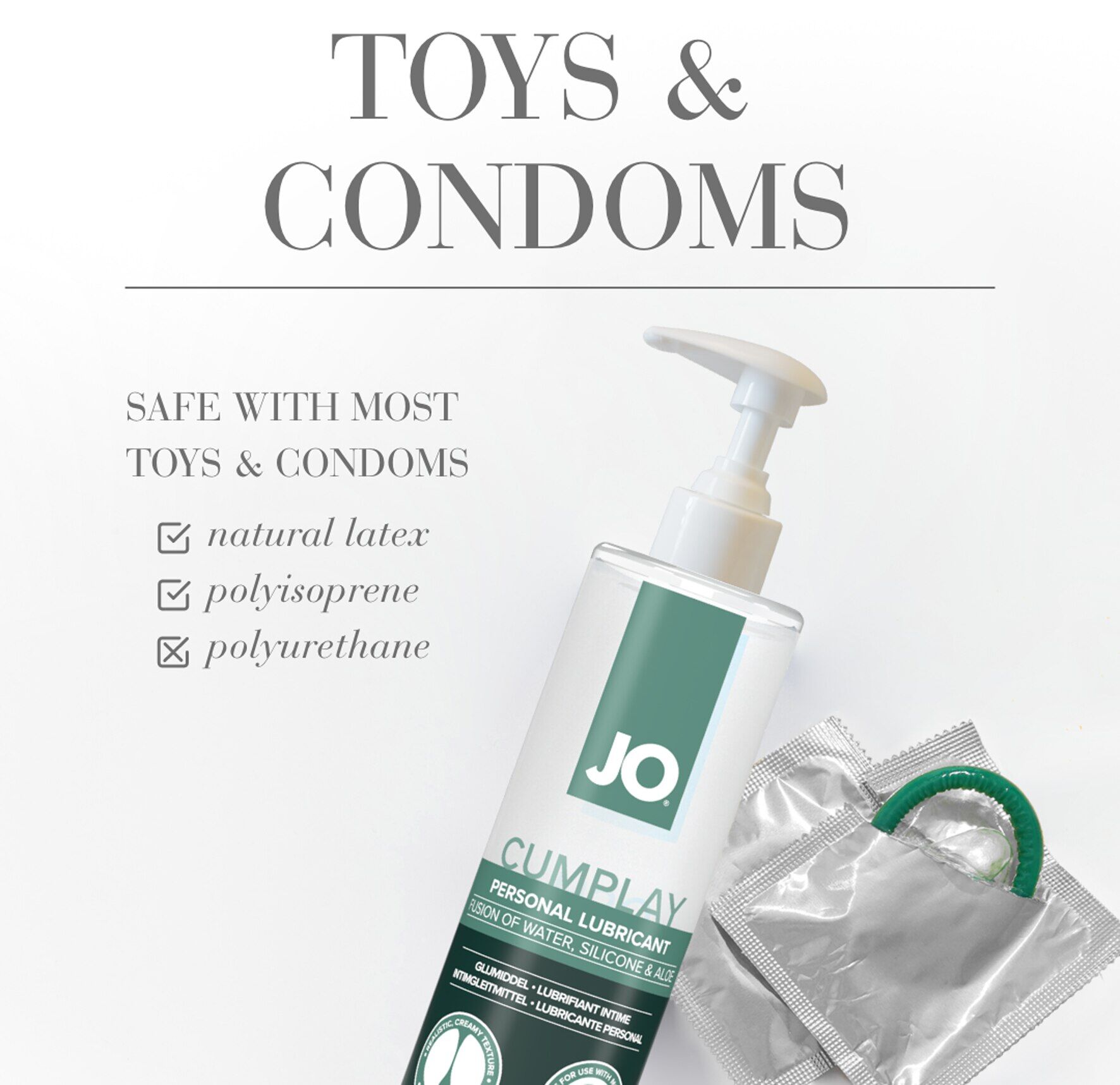 Large View JO Cumplay Personal Lubricant 8 oz / 240 ml