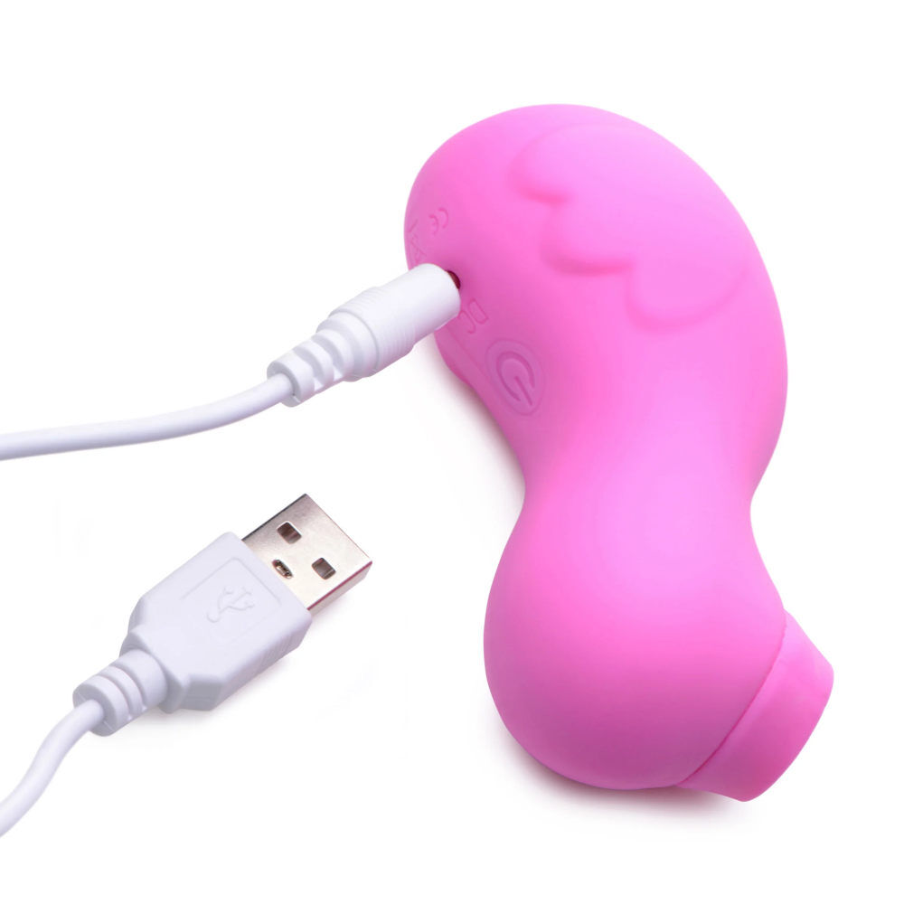 Large View Sucky Ducky Silicone Clitoral Stimulator Pink