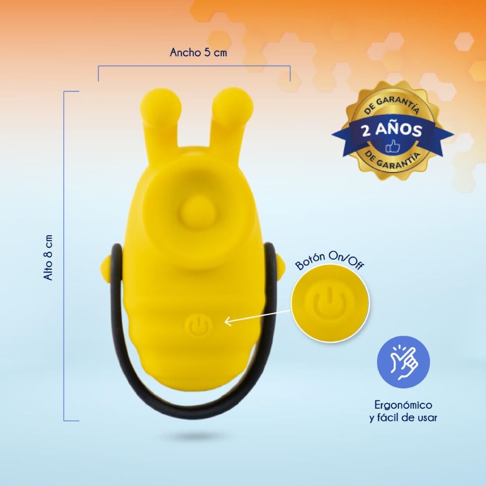 Large View Bumble Bee Pro Tapping Mini Massager