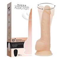 8" Rotating Vibrating Dildo/Remote 