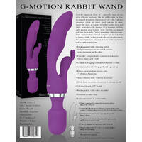 5"  G-Motion  Wand Rabbit Vibrator