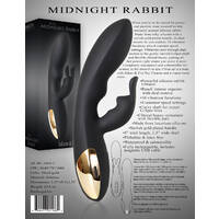 8" Midnight Rabbit Vibrator