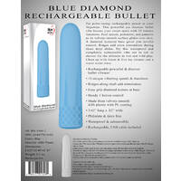 3.5" Blue Diamond Bullet Vibrator