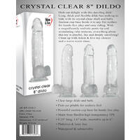 8" Crystal Clear Cock