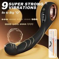 Curved Anal Plug Vibrator With Digital Display