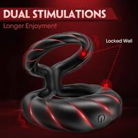 Dual-Ring Vibrating Cock Ring For Superior Control