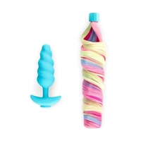 Rainbow Vibrating Tail Plug