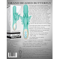 9" Beaded Butterfly Rabbit Vibrator