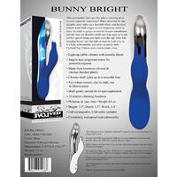 8" Bright  Light Up Rabbit Vibrator