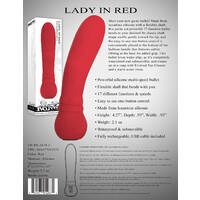 4" Lady In Red Bullet Vibrator