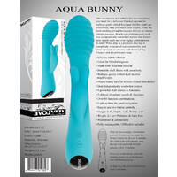 8" Aqua Bunny Rabbit Vibrator
