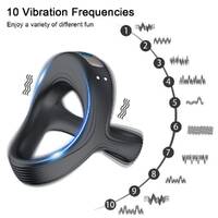3-Ring Vibrating Cock Ring