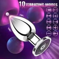 Metal Remote Vibrating Plug
