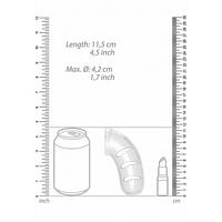 4.5" Chastity Cage + Plug