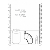 3.5" Chastity Cage + Urethral Sound
