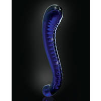 6.5"  Blue Glass Dildo