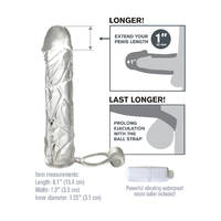 6" Vibrating Super Penis Sleeve