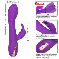 5" Heated Rotating Rabbit Vibrator