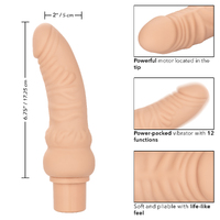 6" Rechargeable Power Stud Curvy Ivory