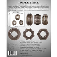 Triple Thick Cock Rings Set x3