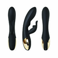 8" Midnight Rabbit Vibrator