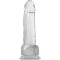 8" Crystal Clear Cock