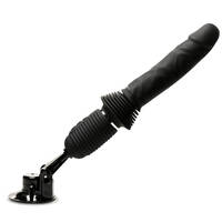 Master Series Ultimate Power Pounder Black 30 cm USB Rechargeable Thrusting Vibrator
