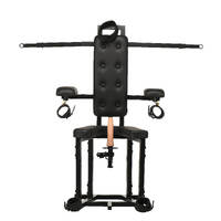 Master Series Enforcer Chair with Sex Machine Deluxe Restraint Chair with Mains Powered Sex Machine