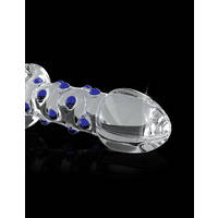 3.9" Ribbed Glass Dildo