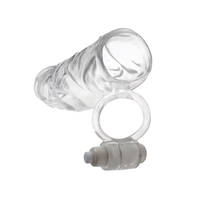 6" Vibrating Super Penis Sleeve