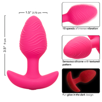 Vibrating Glow In The Dark Butt Plug