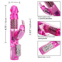 4.5" Beaded Rabbit Vibrator